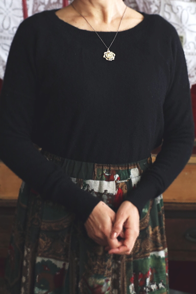 ジャンヌダルク　ロケットペンダント　アンティークジュエリー　ヴィンテージアクセサリー　イギリス　フランス　ヨーロッパ　アンティークストリュフ