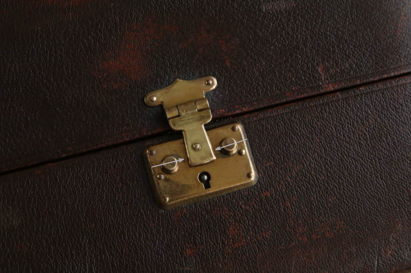 モロッコレザー　ジュエリーケース　イギリス　アンティークストリュフ