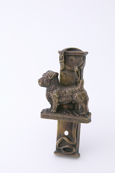 シーリハムテリアのドアノッカー　イギリス　アンティークストリュフ 20250808