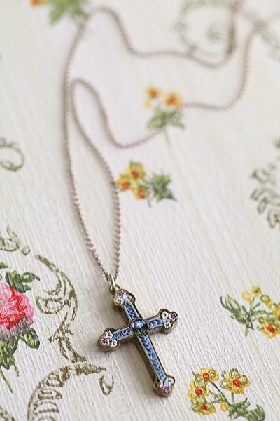 マイクロモザイク　クロスペンダント　ヴィンテージジュエリー　アクセサリー　イタリア　アンティークストリュフ 20251218