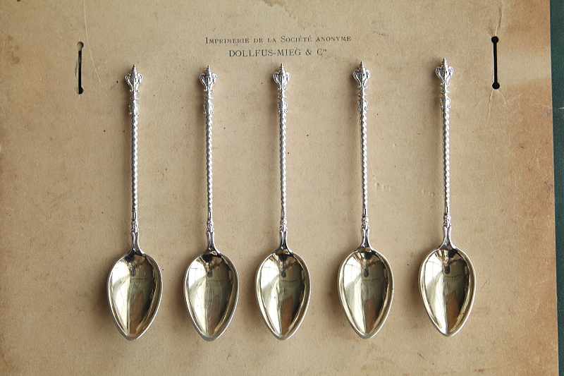 神像のシルバーティースプーン　オーストリア　アンティークストリュフ