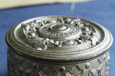 Elastic bands　メタルケース　イギリス　ヴィクトリアン　アンティークストリュフ