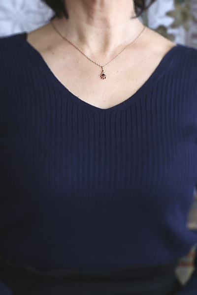 ヴィンテージガーネットペンダント　イギリス　アンティークストリュフ　 20251218