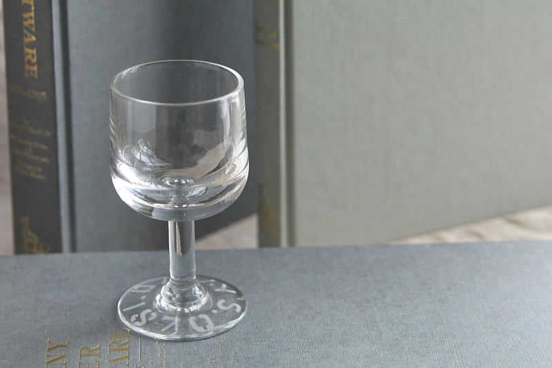 アドバタイジングワイングラス　DAVY'S　イギリス アンティークストリュフ