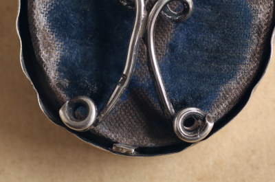 スターリングシルバー　ミニフォトスタンド　ヴィクトリアン　イギリス　アンティークストリュフ