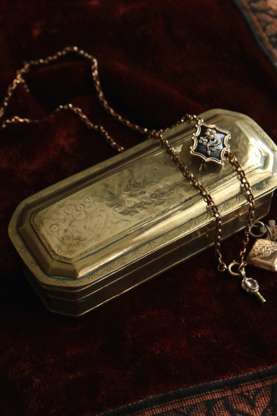 花唐草のブラスケース　ジョージアン　イギリス アンティークストリュフ 20251002