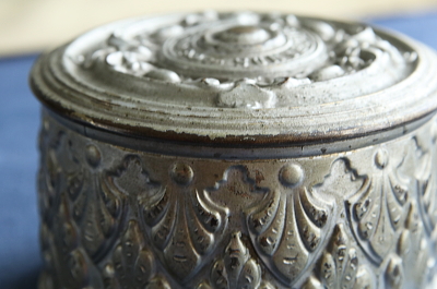 Elastic bands　メタルケース　イギリス　ヴィクトリアン　アンティークストリュフ