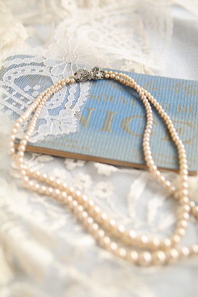 ダブルストランド　グラスパールネックレス　ヨーロッパ　アンティークストリュフ 20260324