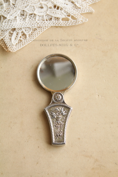 銀の手鏡　boin taburet a paris フランス アンティークストリュフ