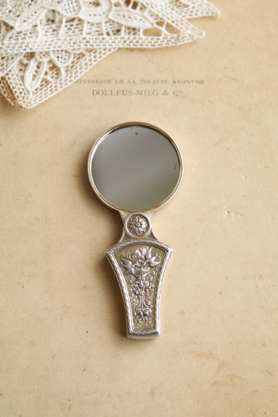 銀の手鏡　boin taburet a paris フランス アンティークストリュフ