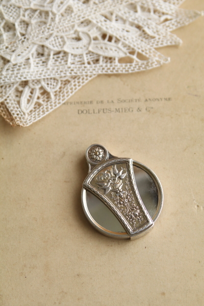 銀の手鏡　boin taburet a paris フランス アンティークストリュフ