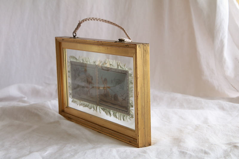 ヴィクトリアングリーティングカード　ハンギングフレーム　イギリス