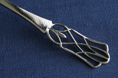 ピアスドワーク　シルバーティーストレーナー　イギリス　アンティークストリュフ