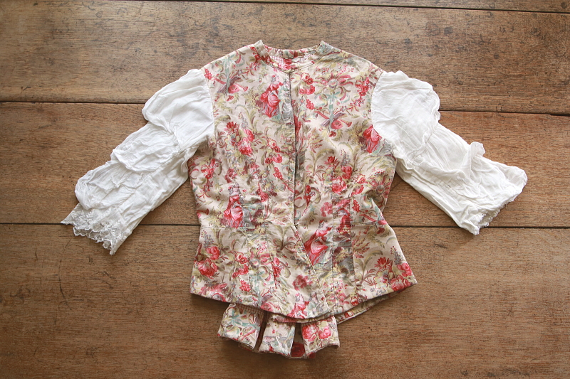 トワルドジュイのジャケット　フランス　アンティークストリュフ