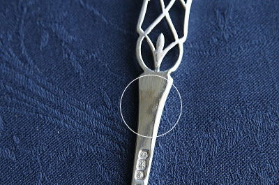 ピアスドワーク　シルバーティーストレーナー　イギリス　アンティークストリュフ