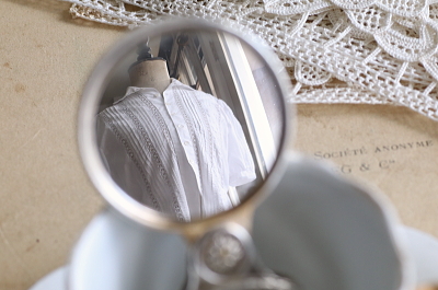 銀の手鏡　boin taburet a paris フランス アンティークストリュフ