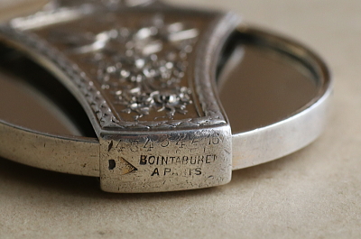 銀の手鏡　boin taburet a paris フランス アンティークストリュフ