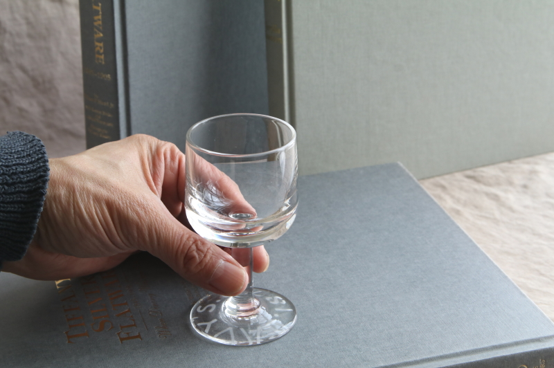 アドバタイジングワイングラス　DAVY'S　イギリス アンティークストリュフ