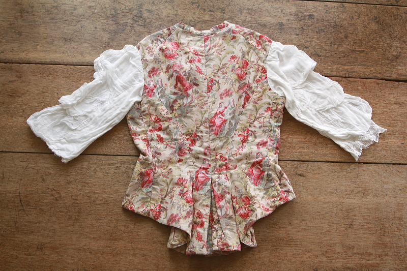 トワルドジュイのジャケット　フランス　アンティークストリュフ