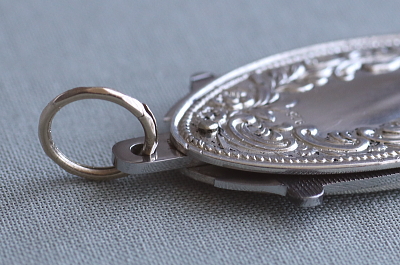 薔薇のシルバーケース　ネイルナイフ　ドイツ　アンティークストリュフ