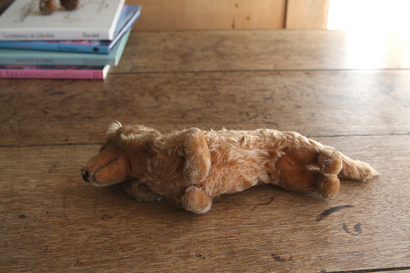 Steiffのダックスフンド　waldi ドイツ　アンティークストリュフ