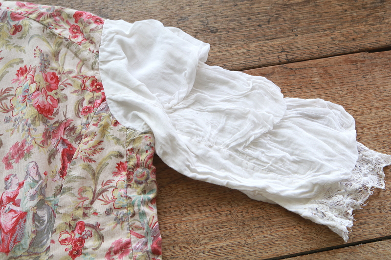 トワルドジュイのジャケット　フランス　アンティークストリュフ