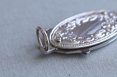 薔薇のシルバーケース　ネイルナイフ　ドイツ　アンティークストリュフ