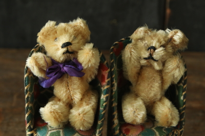 Schucoのミニチュアベア　talisman miniature bear シュコー　ドイツ　アンティークストリュフ