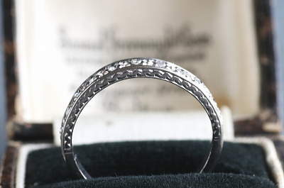 シングルカットダイヤモンド　ハーフエタニティリング　エンゲージ　イギリス　アンティークストリュフ 2026020306