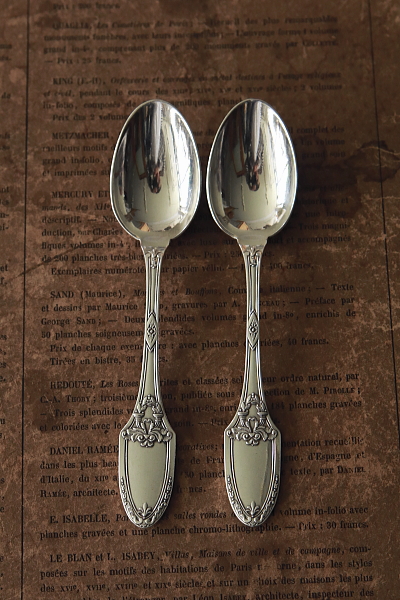 アンピールスタイルのティースプーン　BOULENGER　フランス　ブーランジェ　アンティークストリュフ
