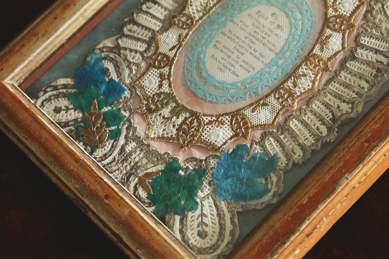 ヴィクトリアングリーティングカード　ヴィンテージフレーム　イギリス　アンティークストリュフ