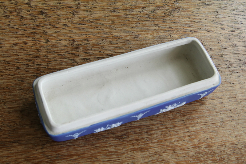 アンティークウエッジウッド　ジャスパートリンケットボックス　wedgwood　アンティークストリュフ