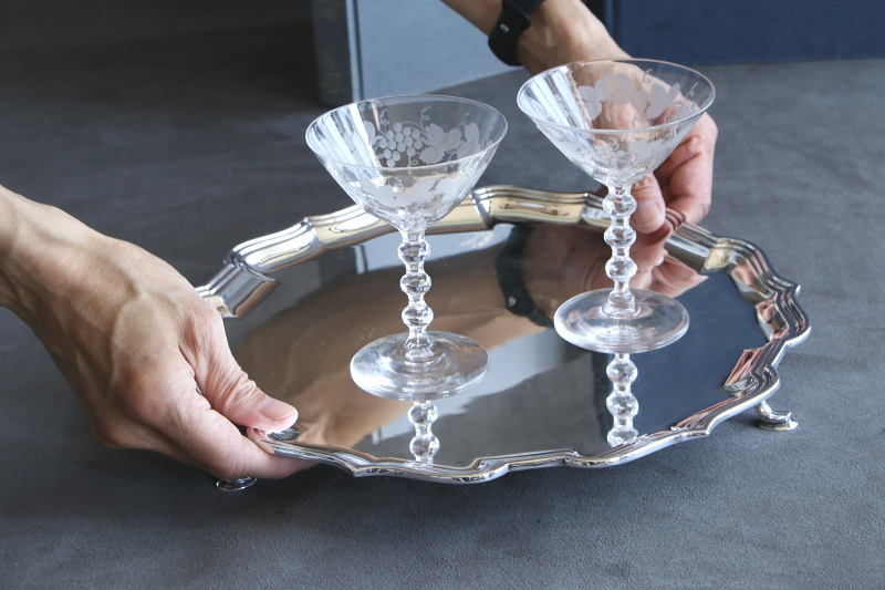 mappin and webbのサルヴァ　マッピンアンドウェッブ　シルバートレイ　イギリス　アンティークストリュフ