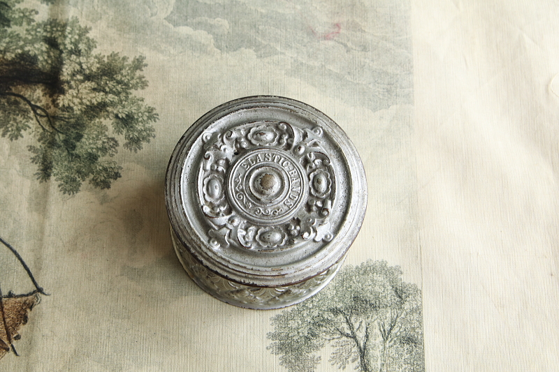 Elastic bands　メタルケース　イギリス　ヴィクトリアン　アンティークストリュフ