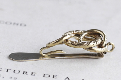 ヴィクトリアンラヴァーズノット　シャトレーン　ブローチ　イギリス　フランス　アンティークストリュフ