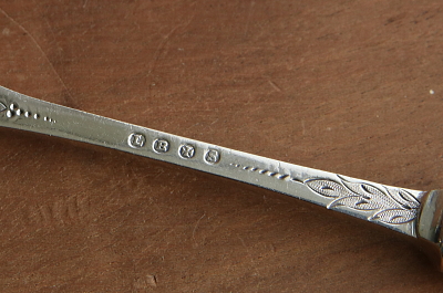 ホースシューのブレッドフォーク　フルーツ柄のケーキナイフ　イギリス　アンティークストリュフ