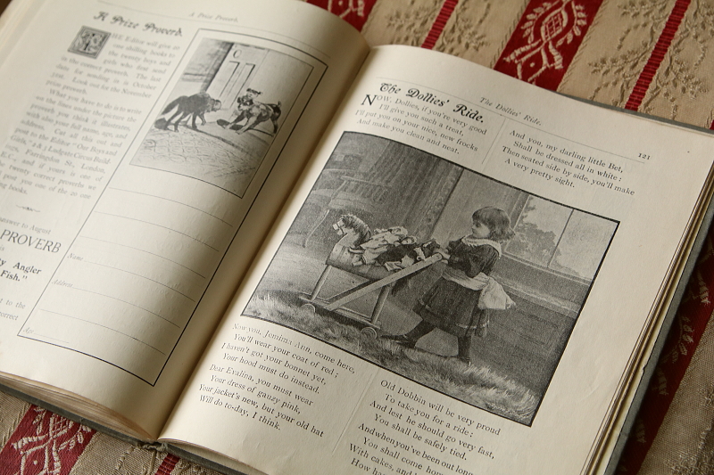 エドワーディアンの児童書　our boys and  girls　イギリス  アンティークストリュフ