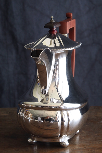 シルバープレートティー4点セット　イギリス　アンティークストリュフ