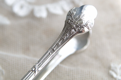 オリーブの小枝のトング　モノグラム　cailar bayard フランス　アンティークストリュフ