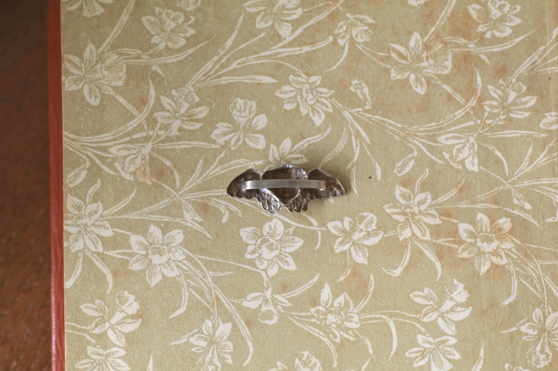 ヴィクトリアンシルバーチェラブオーナメント　ヨーロッパ　アンティークストリュフ