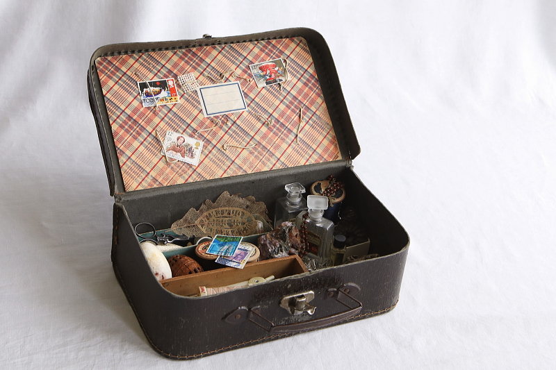 ペーパーミニトランク　イギリス アンティークストリュフ