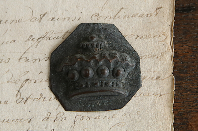 小さな王冠のブリキモールド　ヨーロッパ アンティークストリュフ