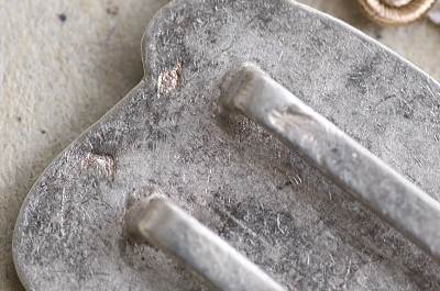 ルルドの聖母のシルバーメダイ　フランス アンティークストリュフ