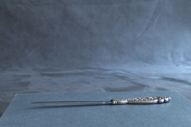 天使のペーパーナイフ　葡萄　reed and barton　アメリカ　アンティークストリュフ