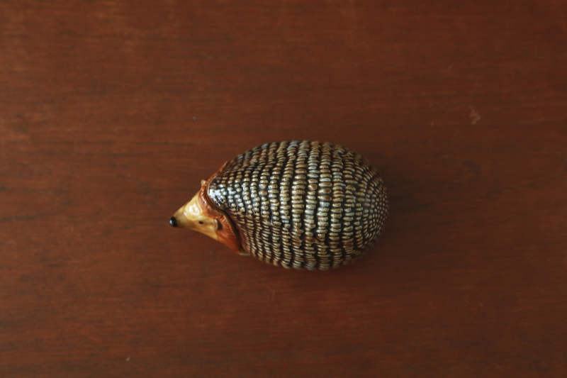 ヘッジホッグの小物入れ　WADE　イギリス　アンティークストリュフ