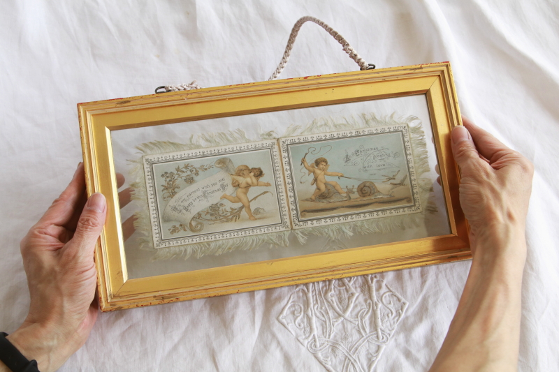 ヴィクトリアングリーティングカード　ハンギングフレーム　イギリス