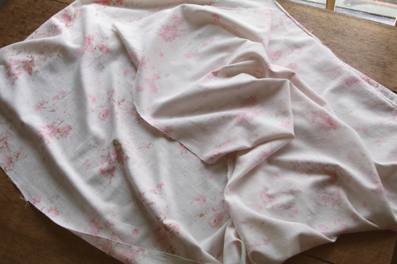 薔薇のブーケ　フレンチコットンファブリック　フランス　アンティークストリュフ