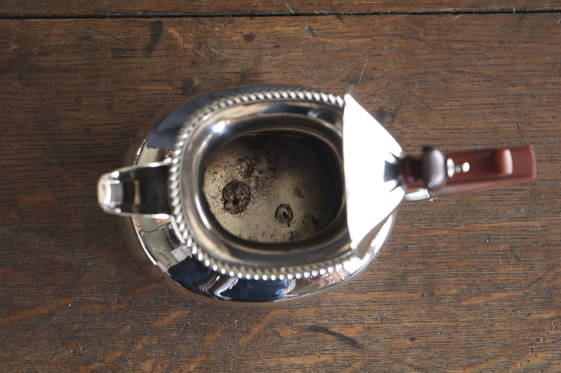 シルバープレートティー4点セット　イギリス　アンティークストリュフ