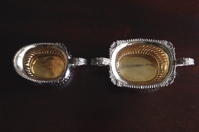 シェルパターン　ティー3点セット　イギリス　アンティークストリュフ