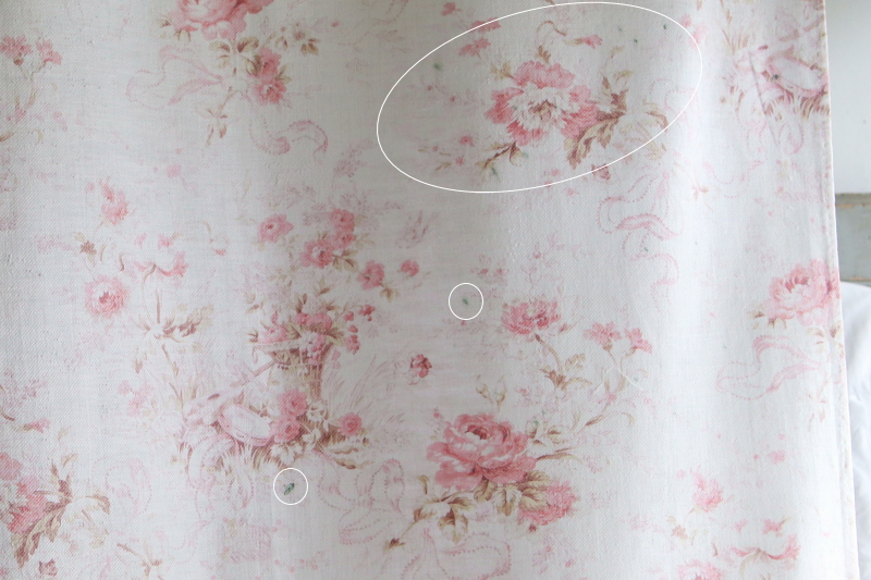 薔薇のブーケ　フレンチコットンファブリック　フランス　アンティークストリュフ